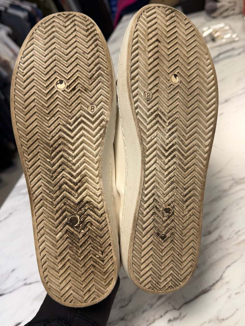 Vintage Havana White Black Star Low Top Sneakers Size 8 - Picture 5 of 5